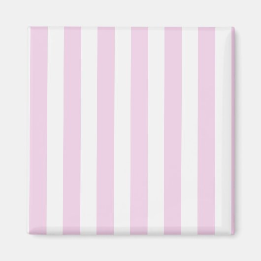 Bleek roze en witte snoepjes strepen magneet (Voorkant)