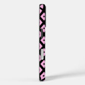 Bleek roze en zwart diamantpatroon Case-Mate iPhone case (Achterkant / Rechts)