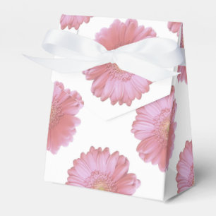 Bleek roze gerbera daisy bedankdoosjes