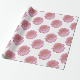 Bleek roze gerbera daisy cadeaupapier