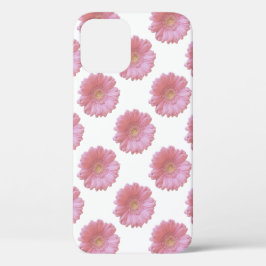 Bleek roze gerbera daisy iPhone 12 hoesje