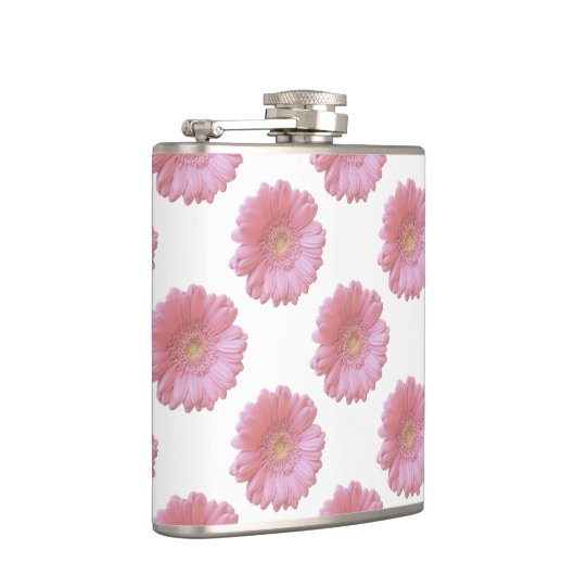 Bleek roze gerbera daisy heupfles (Rechts)