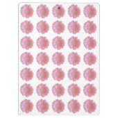 Bleek roze gerbera daisy klembord (Achterkant)