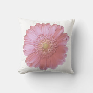 Bleek roze gerbera daisy kussen
