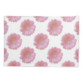 Bleek roze gerbera daisy kussensloop (Achterkant)