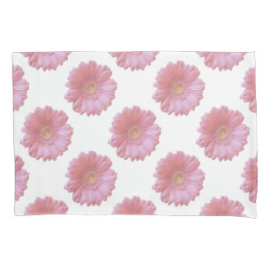 Bleek roze gerbera daisy kussensloop