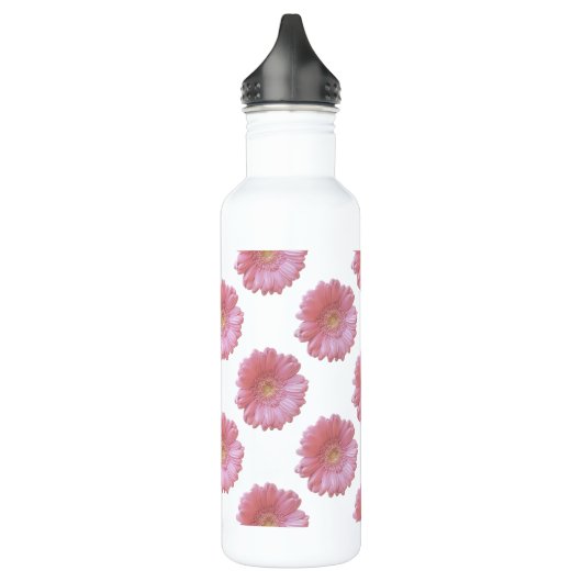 Bleek roze gerbera daisy waterfles (Links)