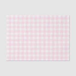  Bleek Roze Gingham Gecontroleerd Patroon Tissuepapier