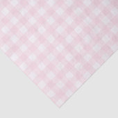 Bleek Roze Gingham Gecontroleerd Patroon Tissuepapier (Detail)