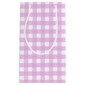 Bleek roze gingham klein cadeauzakje (Voorkant)
