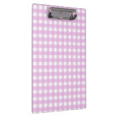 Bleek roze gingham klembord (Rechts)
