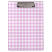 Bleek roze gingham klembord (Voorkant)