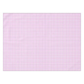Bleek roze gingham tafelkleed (Voorkant (Horizontaal))