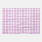 Bleek roze gingham theedoek (Horizontaal)