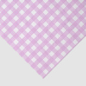 Bleek roze gingham tissuepapier (Detail)