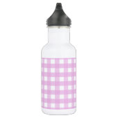 Bleek roze gingham waterfles (Rechts)