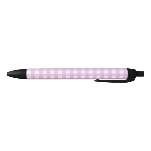 Bleek roze gingham zwarte inkt pen (Bodem)