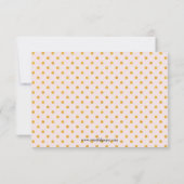 Bleek roze goudglitter-Stippen-3x5 geboorteaankond Aankondiging (Achterkant)