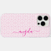 Bleek Roze Griekse Sleutel Handtekening Case-Mate iPhone Case (Achterkant (horizontaal))
