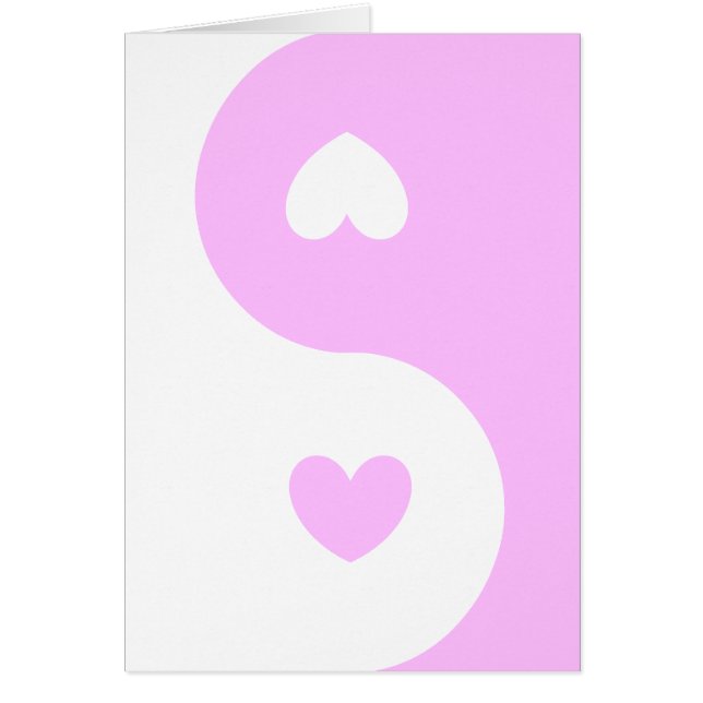 Bleek roze hartje Yang Symbool Lace Pattern Love (Voorkant)