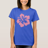 Bleek Roze Hibiscus T-shirt (Voorkant)