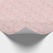 Bleek roze kant, wit, , Victoriaans, meisjes, scha Cadeaupapier (Hoek)