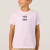 bleek roze kleur T-shirt voor kinderen casual draa (Voorkant)