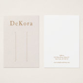 Bleek roze leder met multiHaarklem Kaart (Voorkant /achterkant)