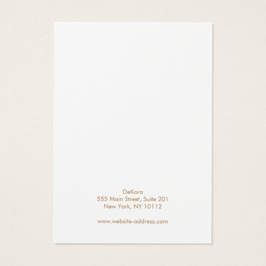 Bleek roze leder met multiHaarklem Kaart (Achterkant)