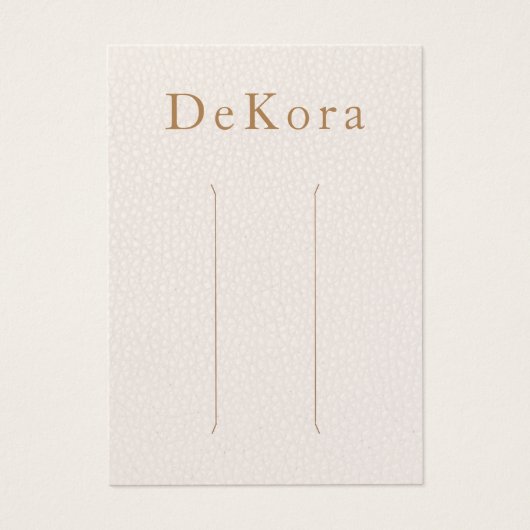 Bleek roze leder met multiHaarklem Kaart (Voorkant)