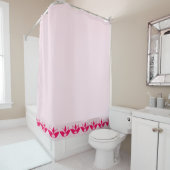 Bleek roze Lotus Flowers Shower Curtain Douchegordijn (In situ)