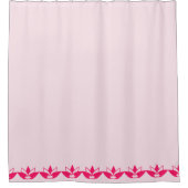 Bleek roze Lotus Flowers Shower Curtain Douchegordijn (Voorkant)