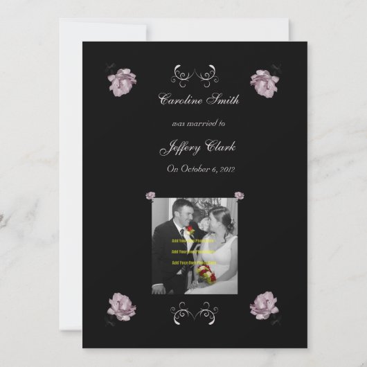 Bleek roze mededeling van de ontwikkeling aankondiging (Achterkant)