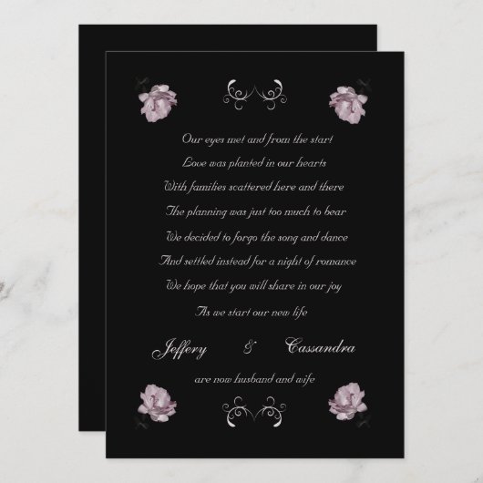 Bleek roze mededeling van de ontwikkeling aankondiging (Voorkant / Achterkant)