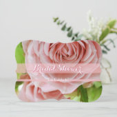 Bleek roze mini-Rozen Vrijgezellenfeest 1C Kaart (Staand voorkant)