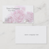 bleek roze pinda's visitekaartje (Voorkant / Achterkant)