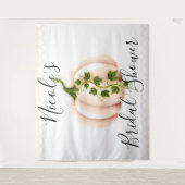 Bleek roze pompoenen winkelboek Chous Fall Wedding Wandkleed (Voorkant)