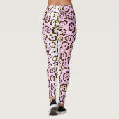 Bleek roze Pop Kunststof kunstklep Leggings (Achterkant)