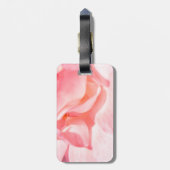Bleek roze Rose Petals Bagagelabel (Achterkant verticaal)