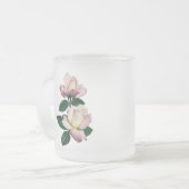 Bleek roze rosebuds variëteit Pristine Matglas Koffiemok (Voorkant links)