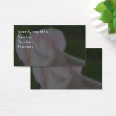 Bleek Roze Roze Bloem Visitekaartje (Bureau)