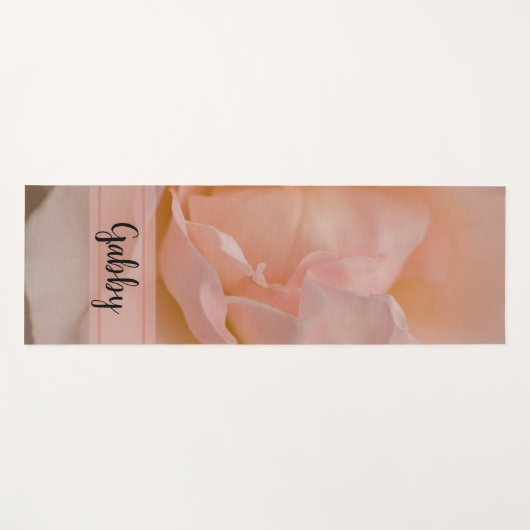 Bleek Roze Roze Bloem Yogamat (Voorkant (horizontaal))