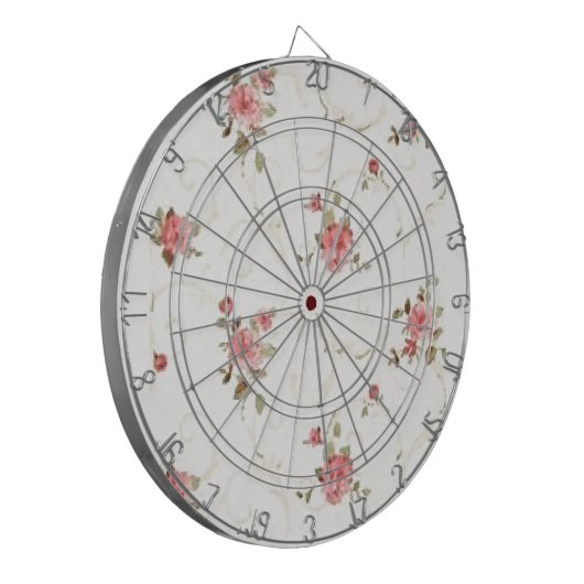  Bleek Roze Roze Dartbord (Voorkant Links)