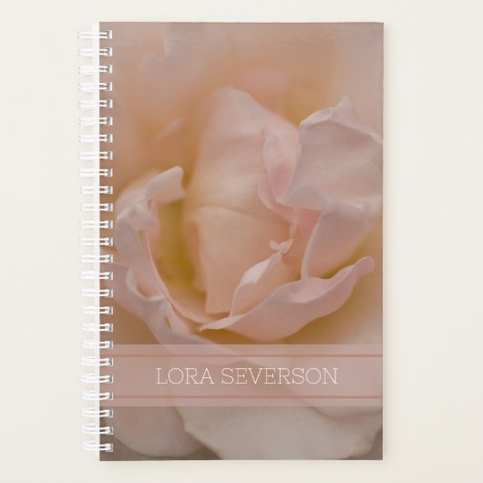 Bleek Roze Roze Petals Planner (Voorkant)
