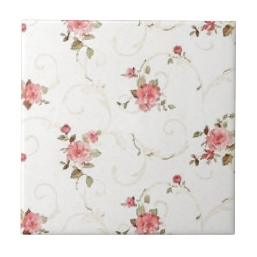  Bleek Roze Roze Tegeltje (Voorkant)
