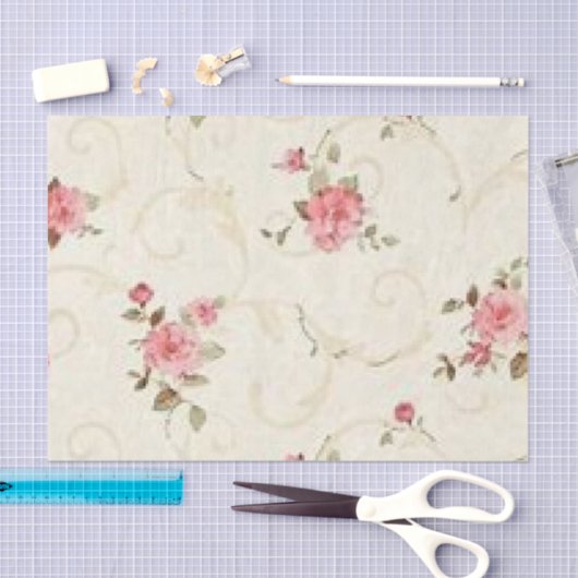 Bleek Roze Roze Tissuepapier (Craft)