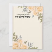 Bleek roze rozen Dit is waar ons verhaal begint (Voorkant)