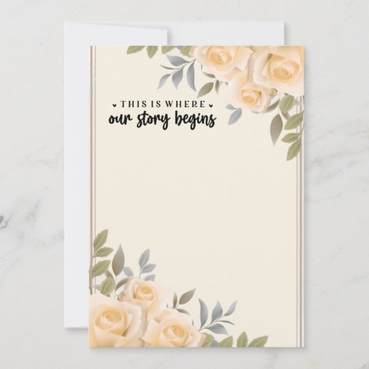 Bleek roze rozen Dit is waar ons verhaal begint (Voorkant)