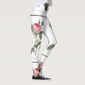 Bleek roze rozen schilderen leggings (Rechts)