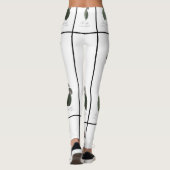 Bleek roze rozen schilderen leggings (Achterkant)